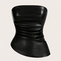 Top cuerina