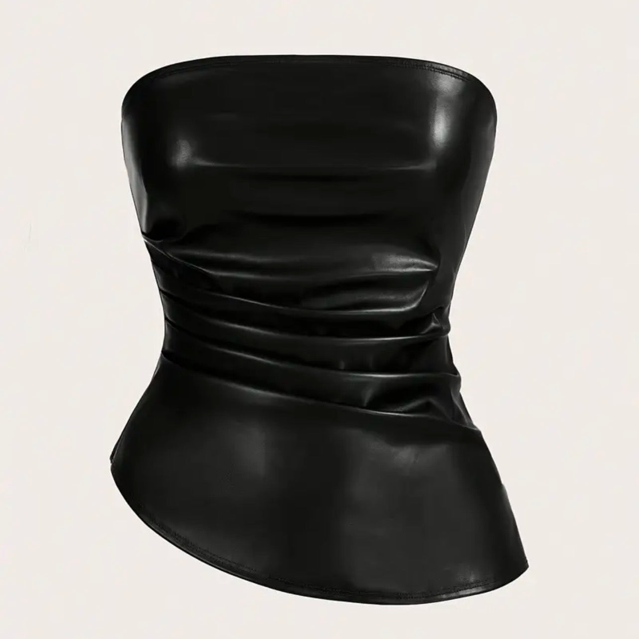Top cuerina